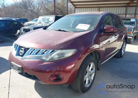 2010 Nissan Murano S z USA, uszkodzony, nr VIN JN8AZ1MU3AW004401